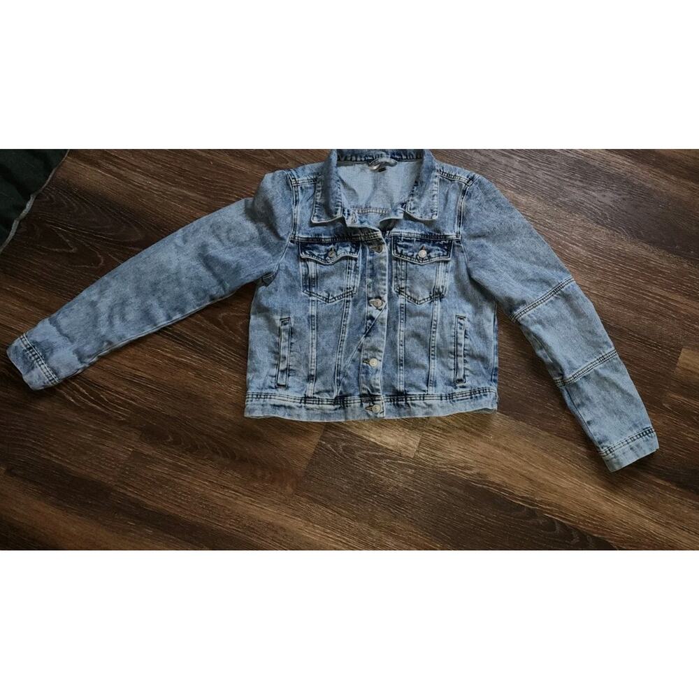Free People Rumors Denim Jacket – Women’s Size L BOHO STYLE HIPPIE-INSPIRED - Picture 3 of 7